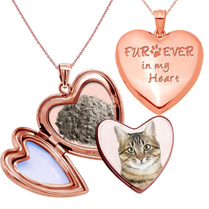 Furever in my Heart Cremation   Hair Photo Locket