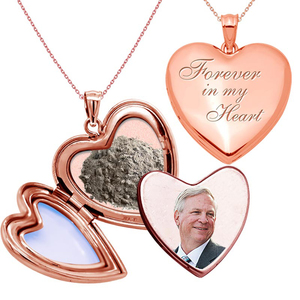  Forever in my Heart  Cremation   Hair Photo Locket