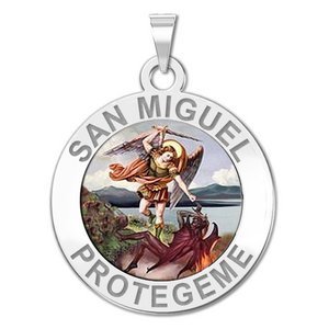 San Miguel Religious Round Color Medal   EXCLUSIVE 