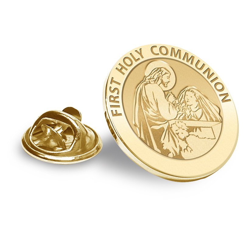 First Holy Communion Religious Brooch/ Lapel Pin "EXCLUSIVE" PG90964