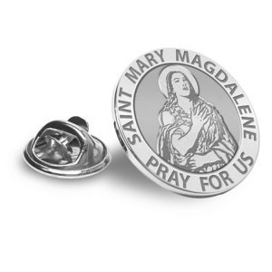 Saint Mary Magdalene Religious Brooch  Lapel Pin   EXCLUSIVE 