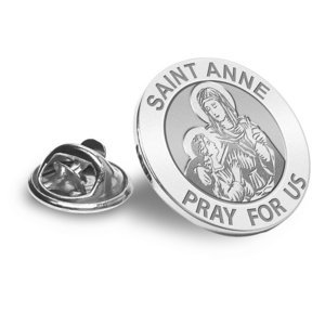 Saint Anne Religious Brooch  Lapel Pin   EXCLUSIVE 