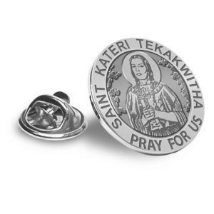 Saint Kateri Tekakwitha Religious Brooch  Lapel Pin   EXCLUSIVE 