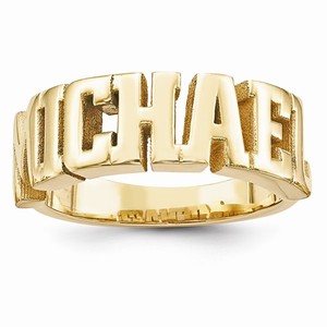 Personalized Women s Block Name Ring