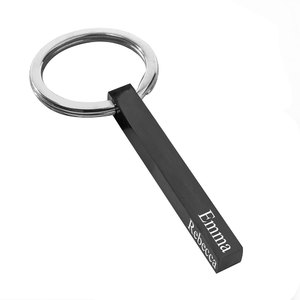 Personalized Vertical 3D Name Bar Keychain