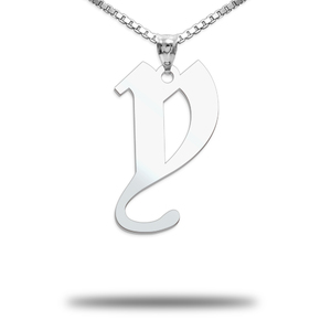 Lowercase Old London Initial Pendant