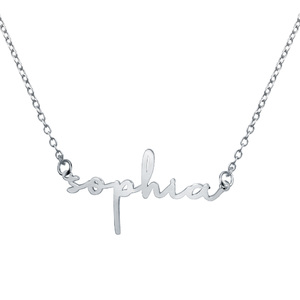Simple Elegance Script Name Necklace with Chain Included