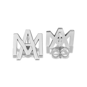 Exclusive Monogram Overlapping Initial Earrings