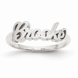Personalized Woman s Script Name Ring