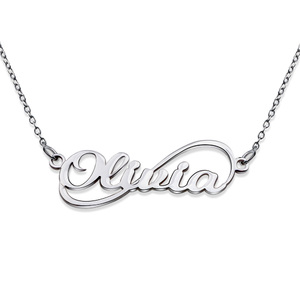 Personalized Infinity Script Name Necklace with Chain Included