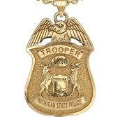 Personalized Michigan State Police Badge with Your Number