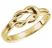 Love Knot Ring w  Engravable Band