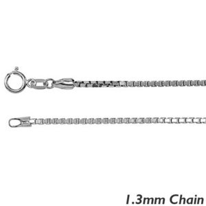 Sterling Silver 1 3mm Box Chain