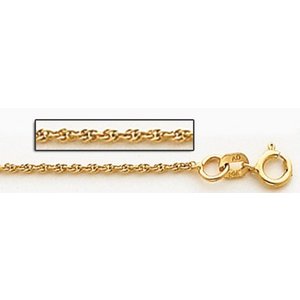 14K Yellow Gold 1 5mm Cable Link Chain