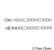 Sterling Silver 3 5mm  Figaro Chain