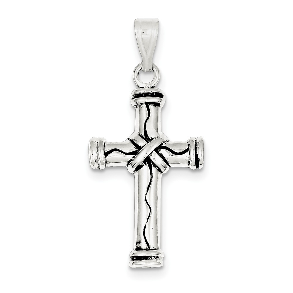 Sterling Silver Antique Cross Pendant - PG95384