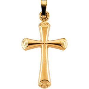 14K Yellow Gold CROSS PENDANT