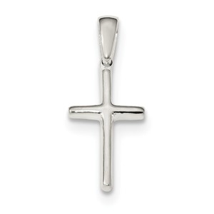 Sterling Silver Polished Cross Pendant