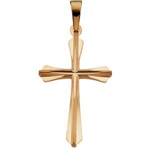14K Yellow Gold CROSS PENDANT