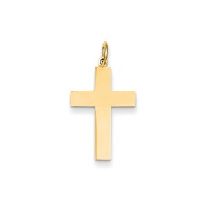 14k Polished Cross Pendant