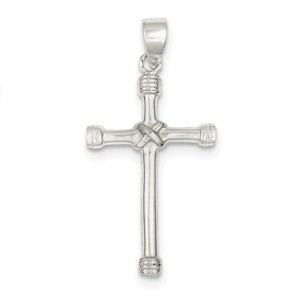 Sterling Silver Polished Cross Pendant