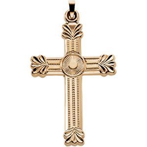 14K Yellow Gold CROSS PENDANT