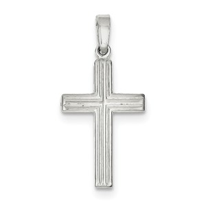 Sterling Silver Polished Cross Pendant