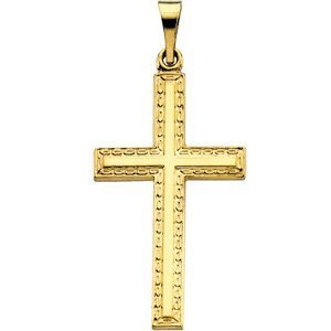 14K Yellow Gold CROSS PENDANT