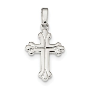 Sterling Silver Polished Cross Pendant