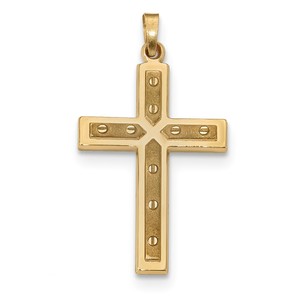 14k Polished Cross Pendant