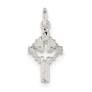 Sterling Silver Dove Cross Charm