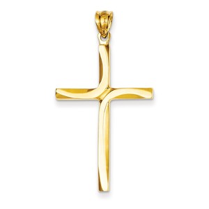 14k Polished Cross Pendant