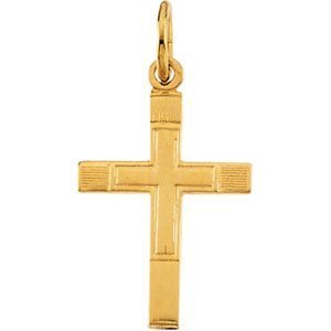 14K Yellow Gold CHILD S CROSS PENDANT
