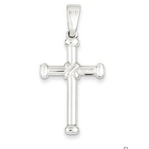Sterling Silver Polished Cross Pendant