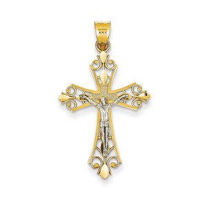 14K Two tone  Pendant