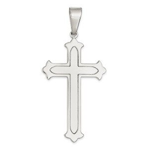 Sterling Silver Polished Cross Pendant