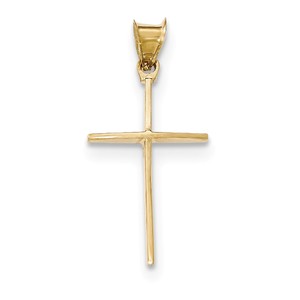 14k Polished Cross Pendant