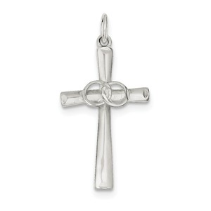 Sterling Silver Holy Matrimony Cross Pendant