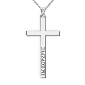 Personalized Cross with Name Etched