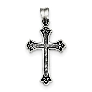 Sterling Silver Antiqued Cross Pendant