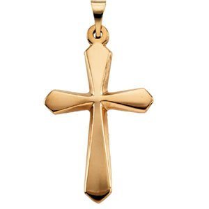 14K Yellow Gold CROSS PENDANT
