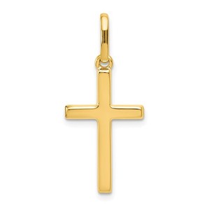 14k Hollow Cross Pendant