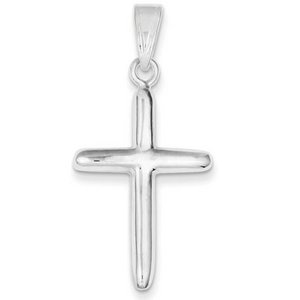 Sterling Silver Polished Cross Pendant