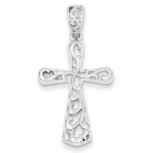 Sterling Silver Polished Cross Pendant