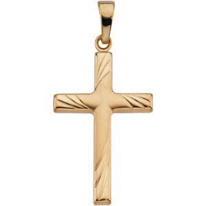 14K Yellow Gold CROSS PENDANT