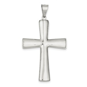 Sterling Silver Hollow Cross Pendant