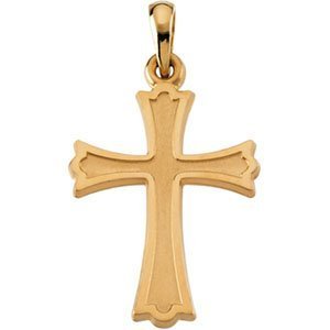 14K Yellow Gold CROSS PENDANT