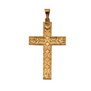 14K Yellow Gold CROSS PENDANT