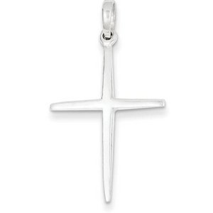 Sterling Silver Polished Cross Pendant