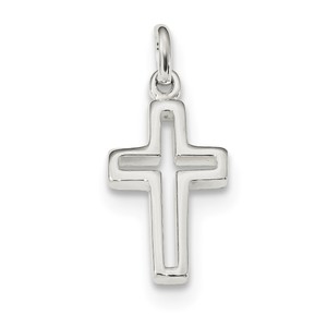 Sterling Silver Cut out Cross Charm